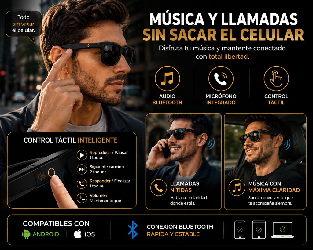 Gafas Bluetooth Smart