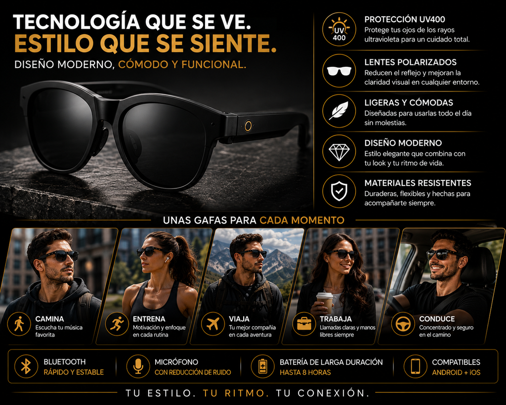 Gafas Bluetooth Smart