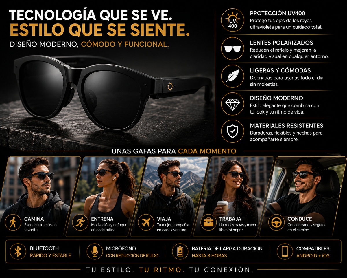 Gafas Bluetooth Smart