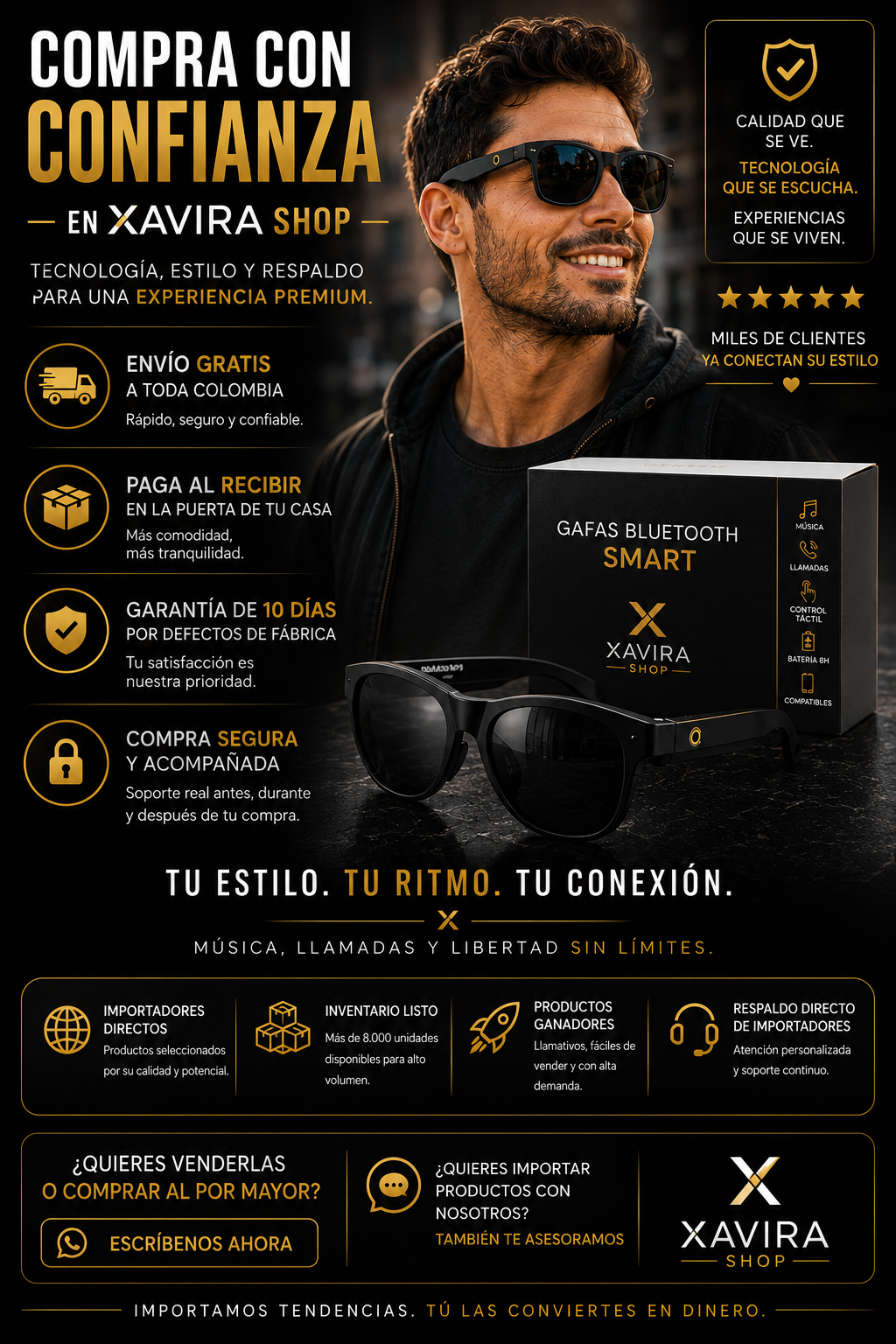 Gafas Bluetooth Smart