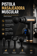 Pistola Masajeadora Muscular Portátil