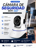 Cámara de Seguridad WiFi 360° con Visión Nocturna