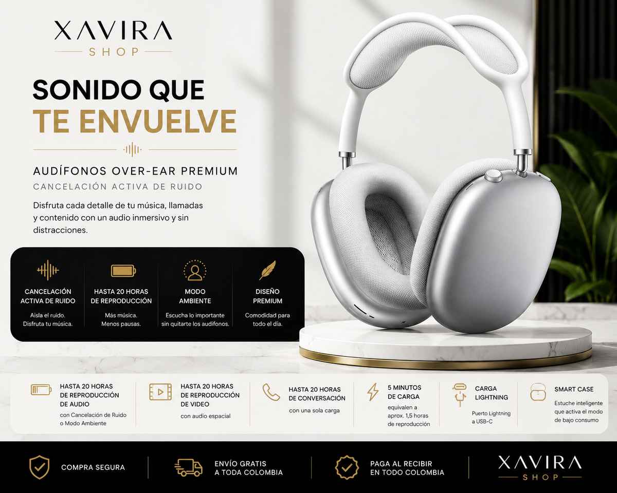 Audífonos Over-Ear Premium con ANC