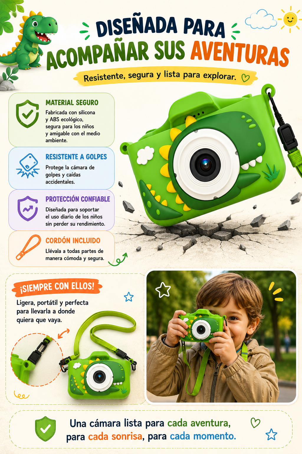 Cámara Infantil Dinosaurio