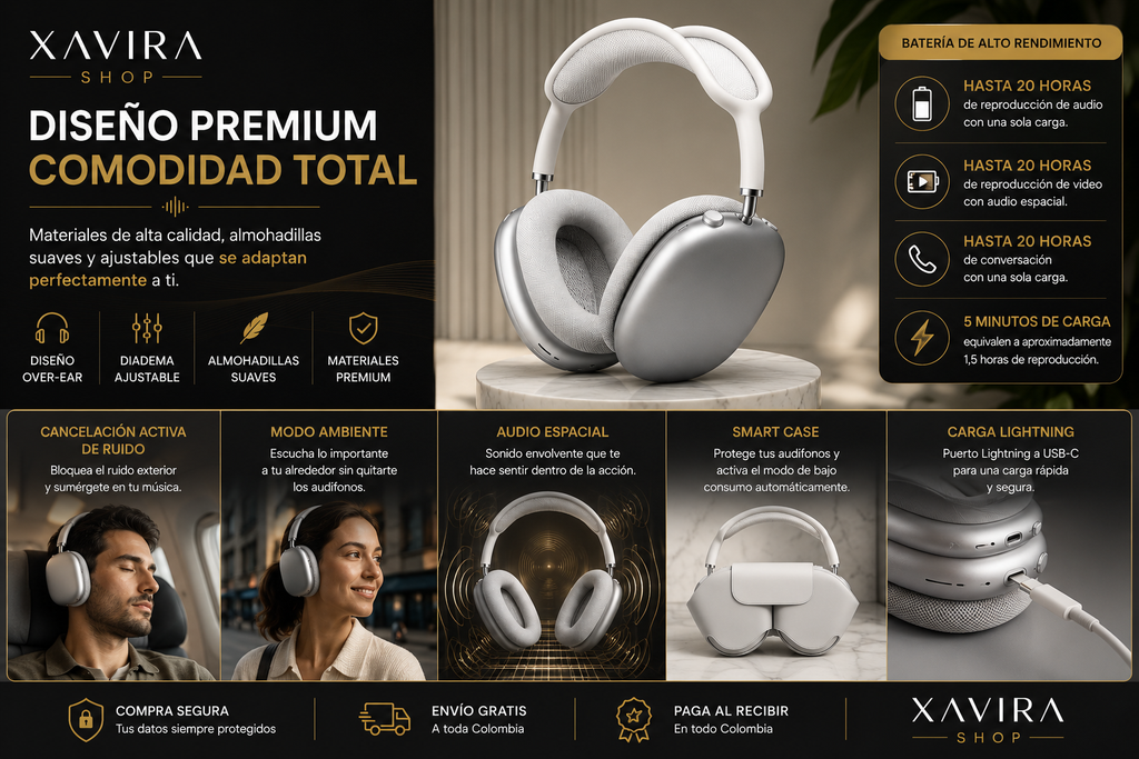 Audífonos Over-Ear Premium con ANC