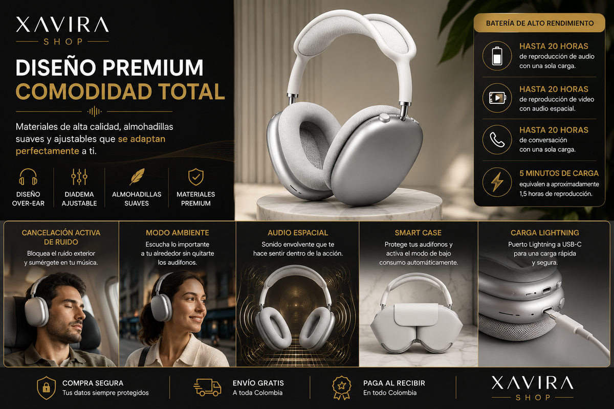 Audífonos Over-Ear Premium con ANC