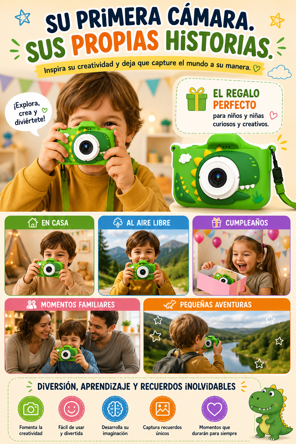 Cámara Infantil Dinosaurio