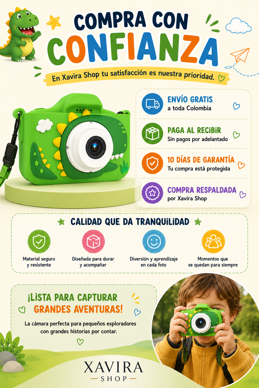 Cámara Infantil Dinosaurio